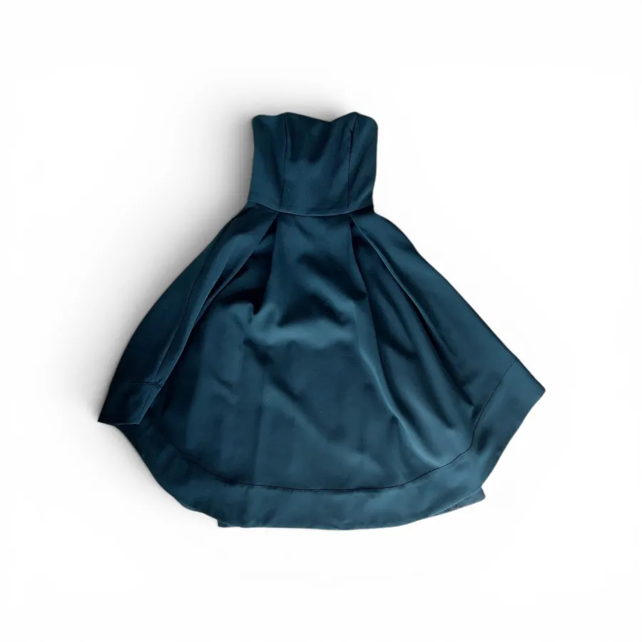 Pilgrim Felly Dress Size 8 – Green Strapless Boned Bodice A-Line Midi Dress - Photo 7 of 9