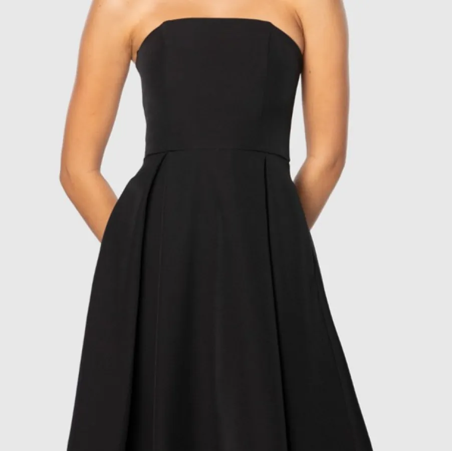 Pilgrim Felly Dress Size 8 – Green Strapless Boned Bodice A-Line Midi Dress - Photo 8 of 9