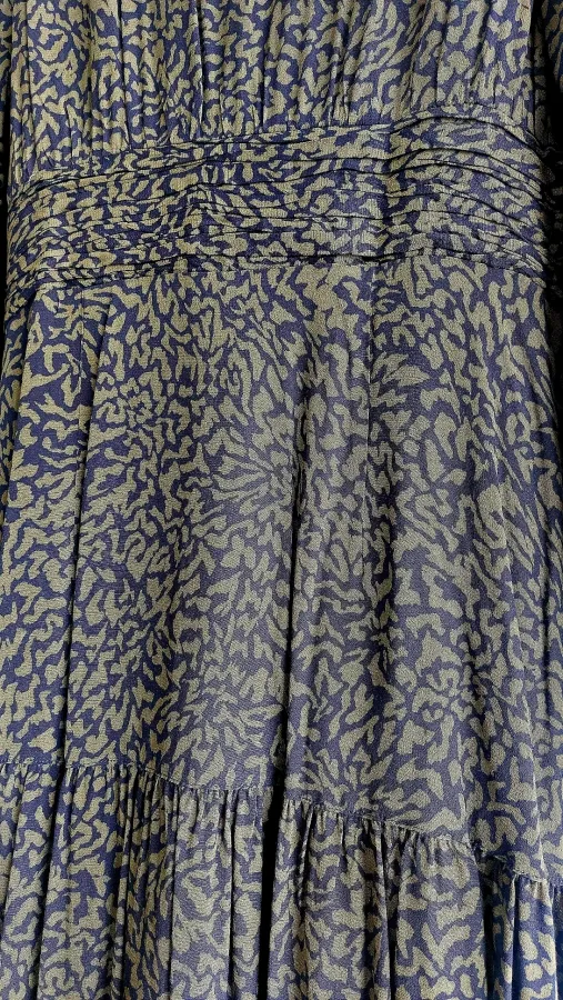 Piper Maxi Dress Size 8 – Dark Green & Black Printed Long Sleeve Button Front Dress BNWT - Photo 6 of 7