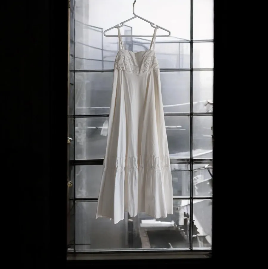 Sheike White Maxi Dress Size 8 – Spaghetti Strap Wrap-Back Tie Bow Cotton Dress - Photo 2 of 6