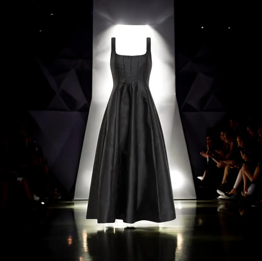 Sheike Karolina Midi Dress Black Size AU8, Original Price AU 249 - Photo 1 of 10