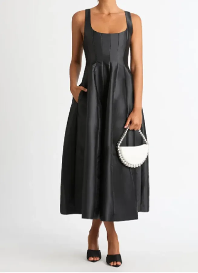 Sheike Karolina Midi Dress Black Size AU8, Original Price AU 249 - Photo 2 of 10