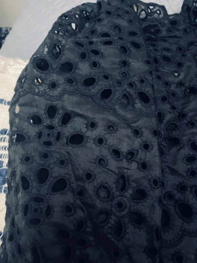 H&M Broderie Anglaise Black   Dress - Photo 4 of 6
