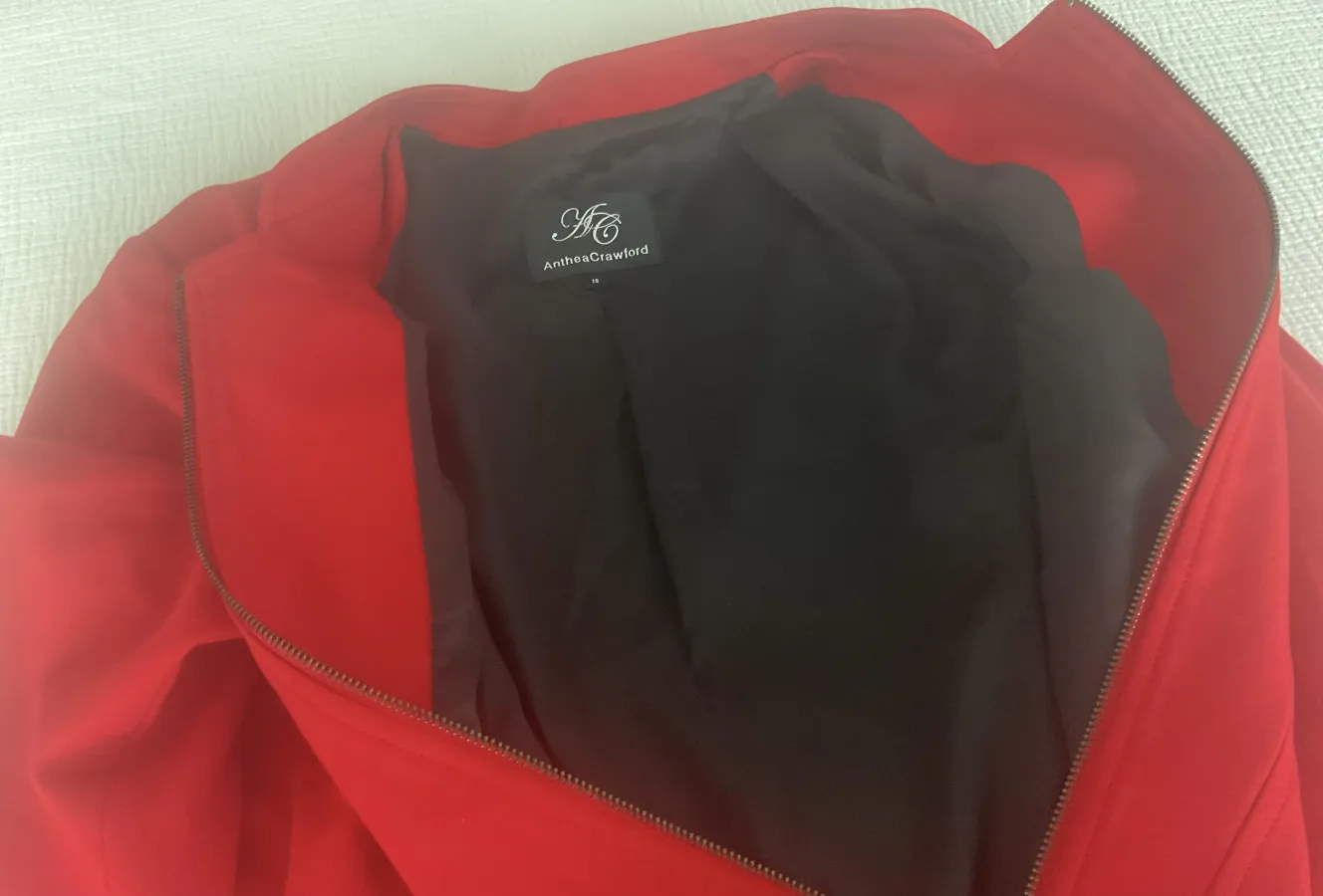 Red Anthea Crawford jacket - Photo 3 of 6