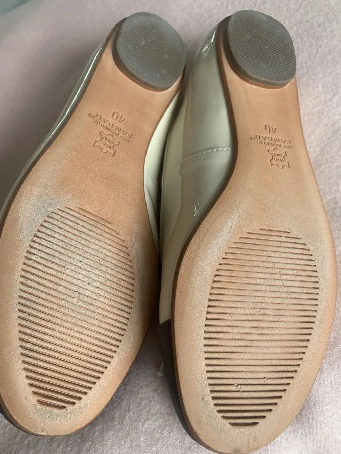 Size 40 Two tone navy stone ballet flats - Photo 4 of 5