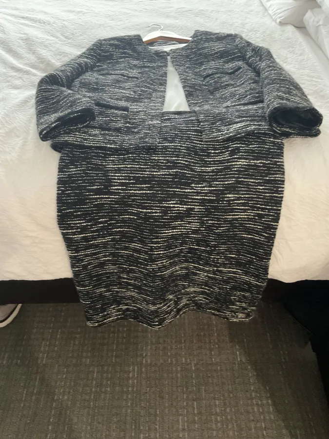 Black and white Wool Perri Cutten suit - Photo 2 of 5