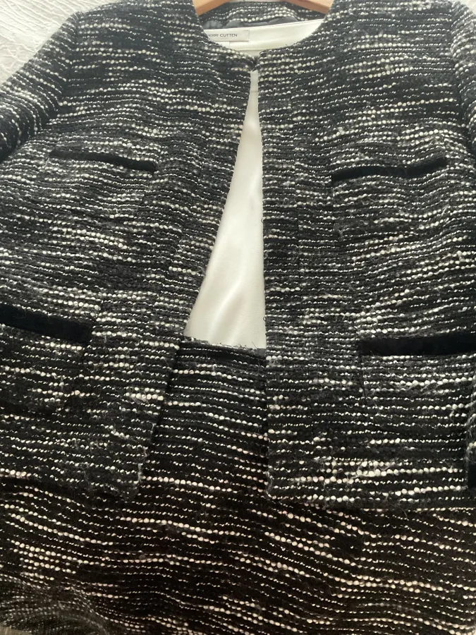 Black and white Wool Perri Cutten suit - Photo 3 of 5