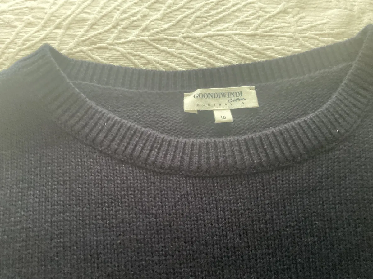 Women navy Gooniwindi cotton vest - Photo 4 of 4