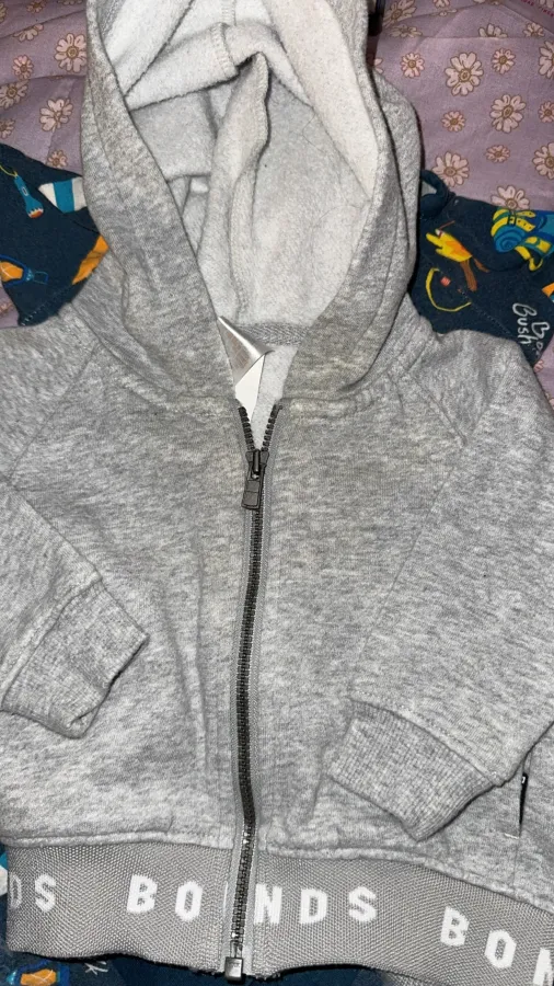 Bonds wondersuit&grey hooded jack sz 000 - Photo 4 of 5