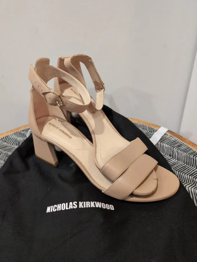 Nicholas Kirkwood Pearl Nude Sandal - Photo 5 of 6