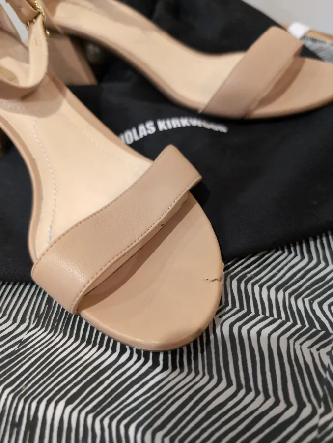 Nicholas Kirkwood Pearl Nude Sandal - Photo 6 of 6