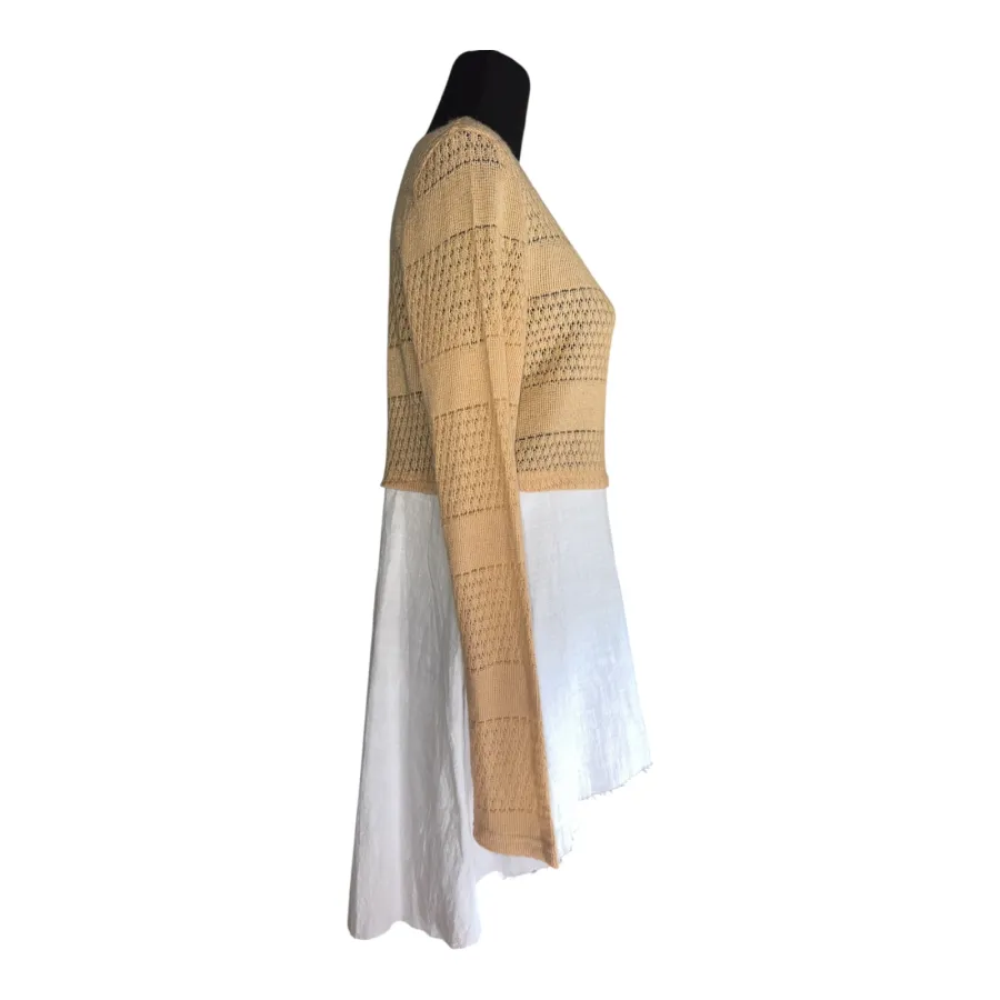 white sandstorm Knit Shirt L/Sleeve S - Photo 3 of 6