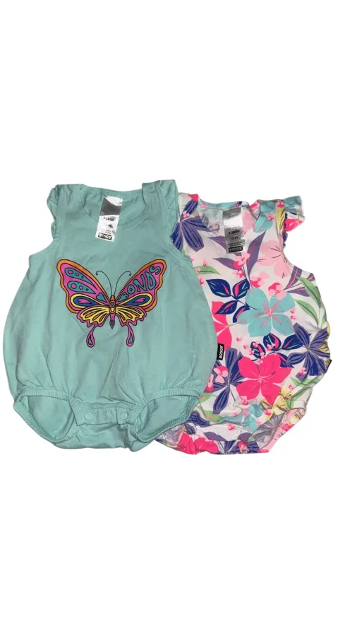 Bonds Bubble Onesies x 2 0-3mth baby girl - Photo 1 of 9