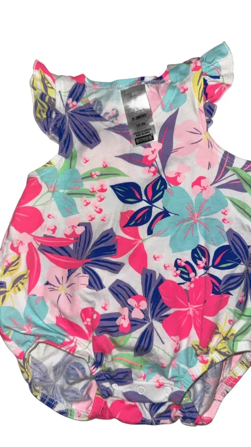 Bonds Bubble Onesies x 2 0-3mth baby girl - Photo 3 of 9